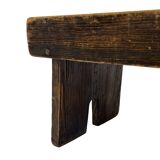 Antique stool footstool 1940s wooden plant table