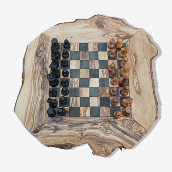 Jeux d'échecs en bois d'olivier jeux rustique fait main