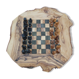 Jeux d'échecs en bois d'olivier jeux rustique fait main