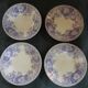 4 antique deep plates in ironstone