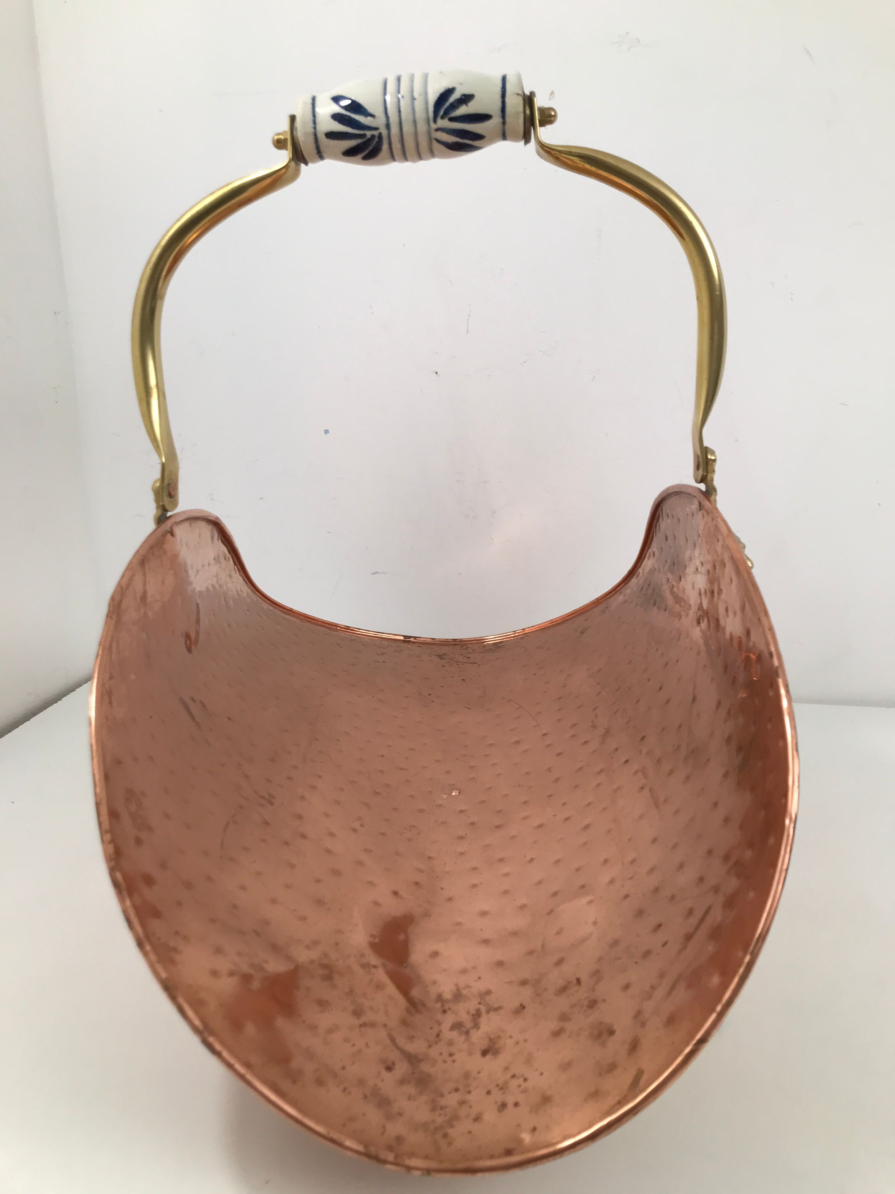 Old vintage copper buche door