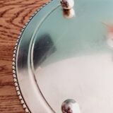 Lampe en laiton et porcelaine années 50