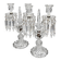Baccarat, pair of two-light candelabra, Bambou Tors model.