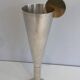Silver-plated and brass champagne flute