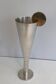 Silver-plated and brass champagne flute