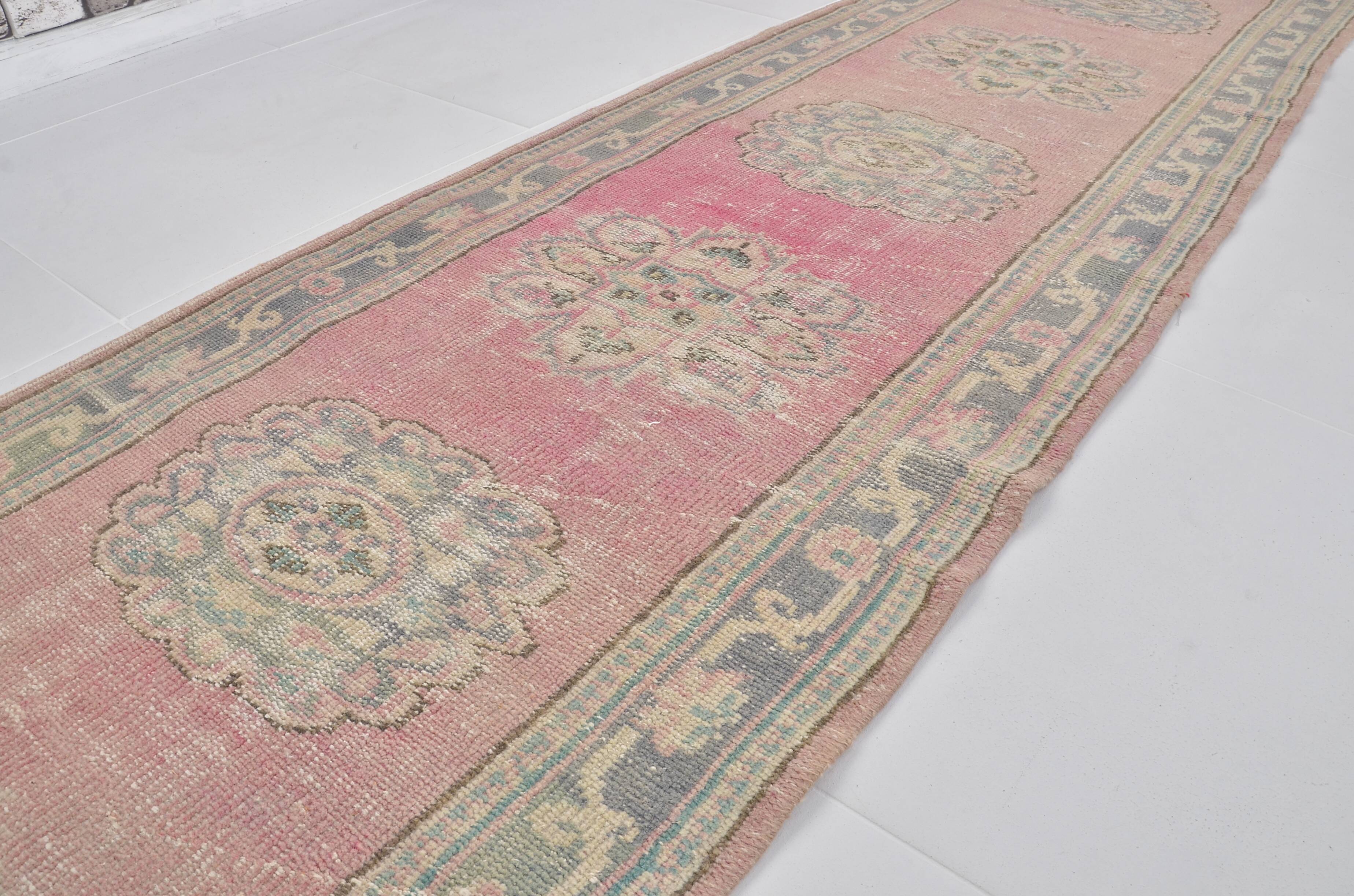 Handknotted Floral Oushak Runner sku 2441