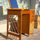 Vintage rattan hairdresser