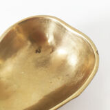 Brass pear trinket bowl