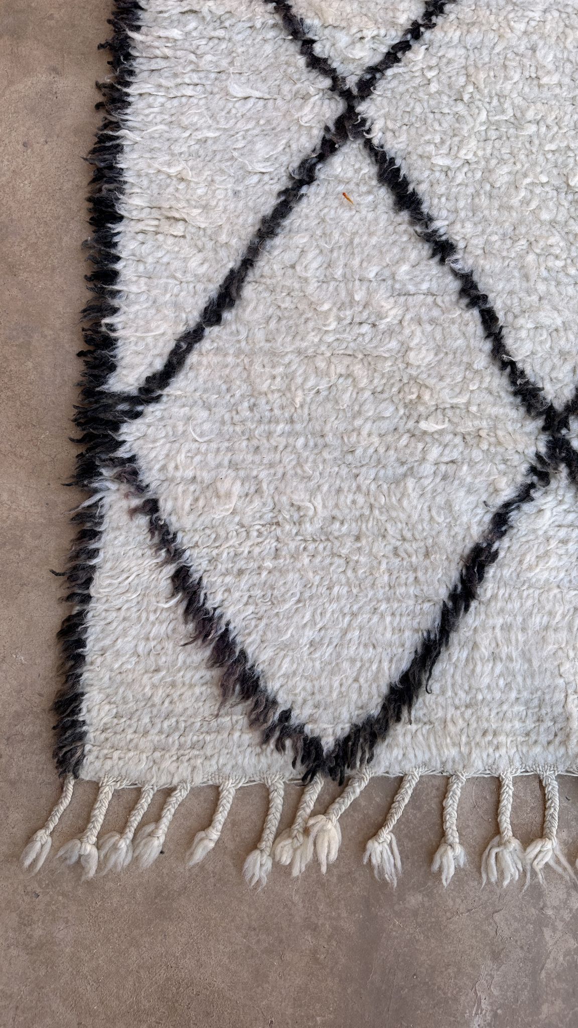 Tapis beni ourain 160 x 275 cm