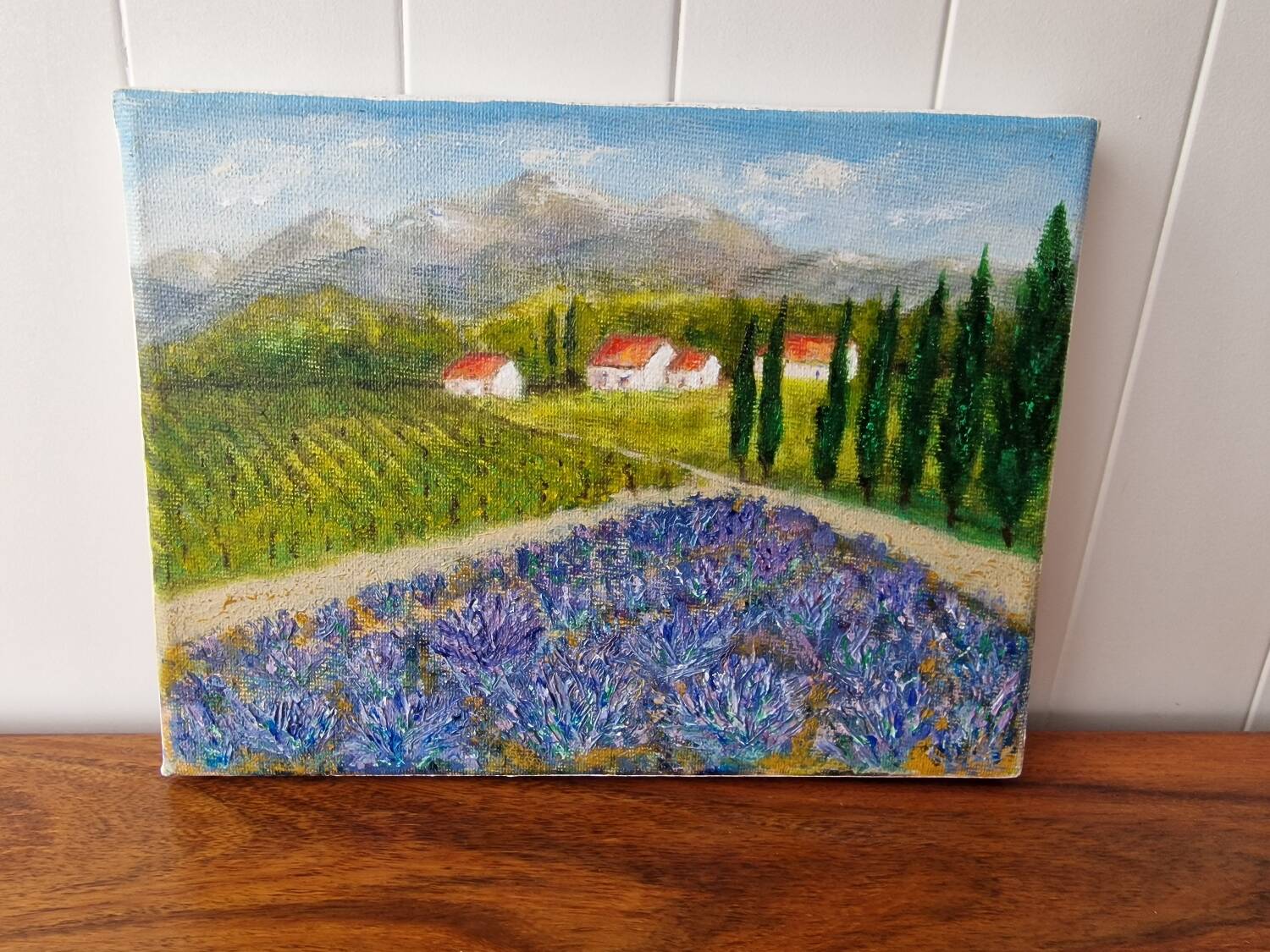 Oil painting, Provençal landscape