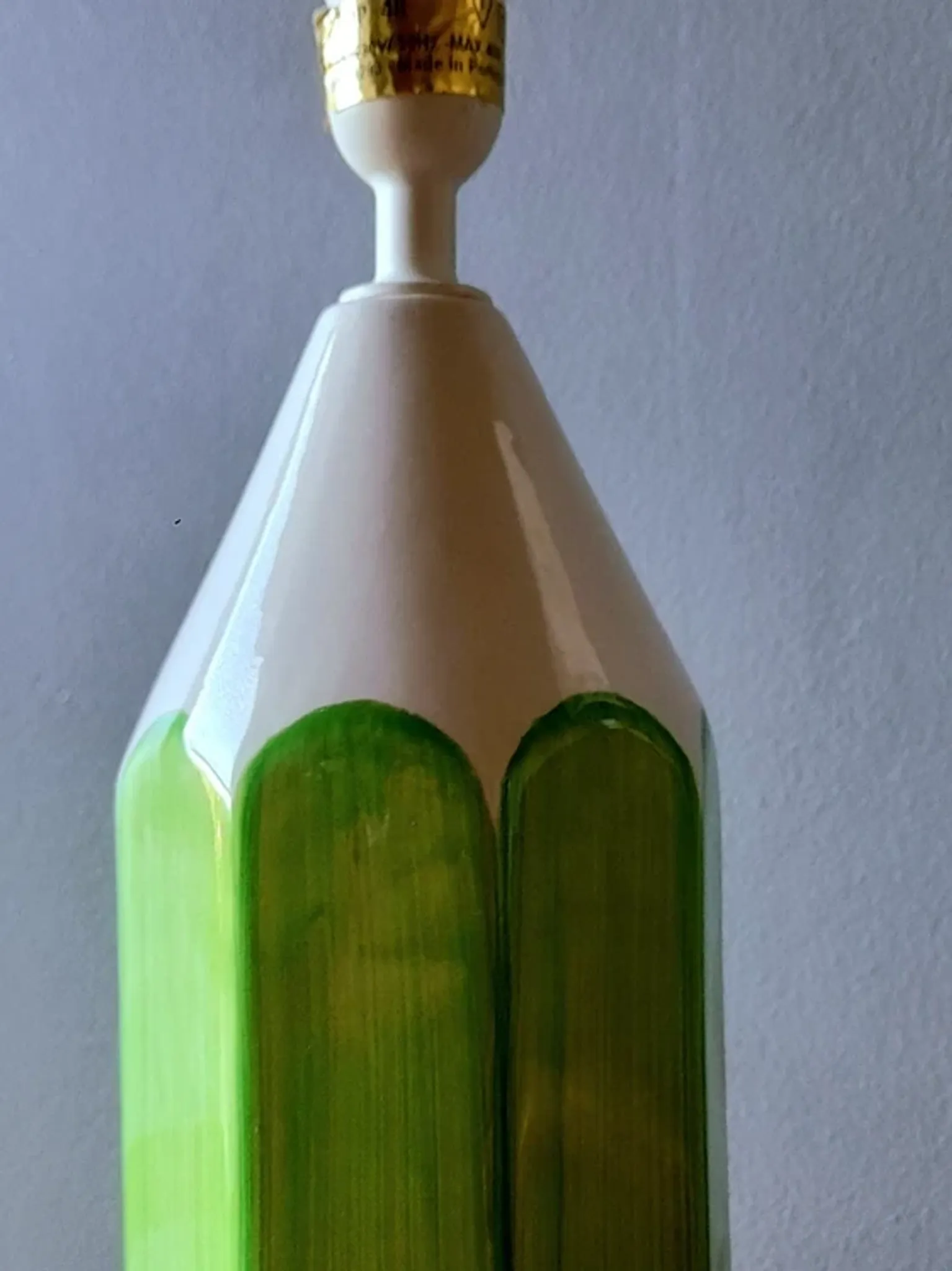 Ceramic crayon lamp 1980