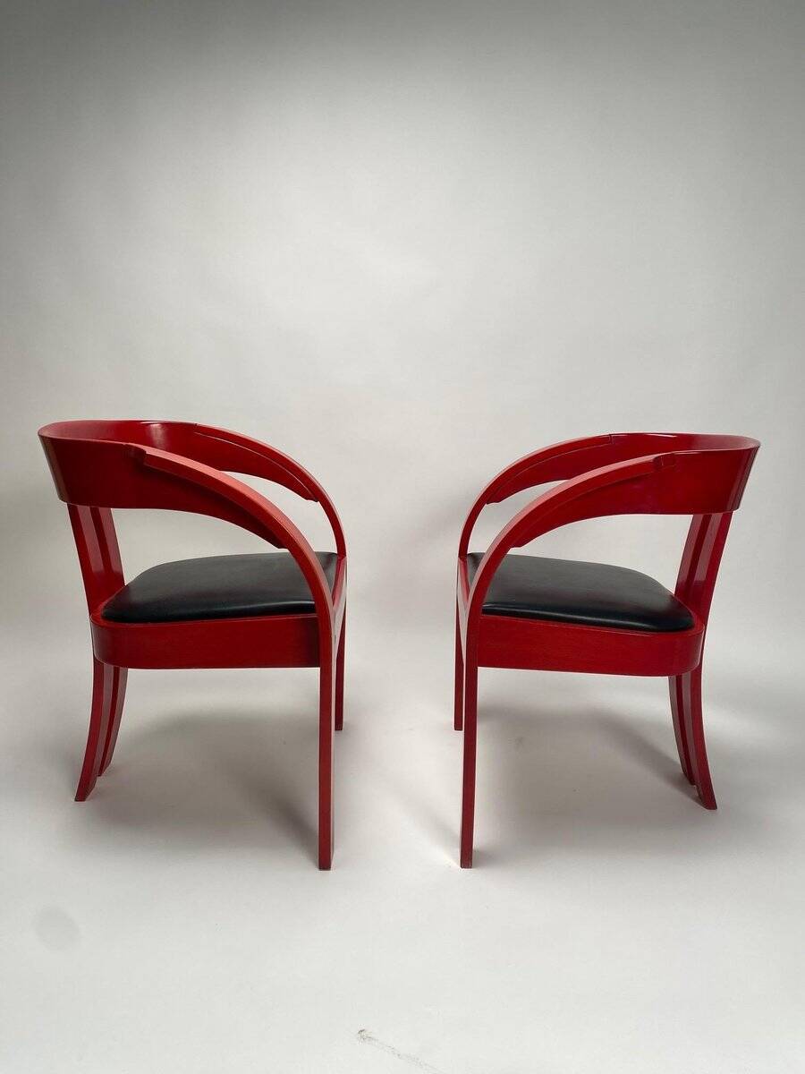 Elisa Armchairs attributed to Giovanni Battista Bassi, 1960s, Set of 6