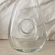 Large Dansk glass carafe, vintage Scandinavian design, ball stopper.