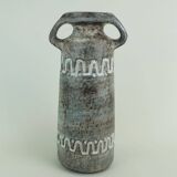 East german 1960s vase heissner keramik model v/32 relief pattern