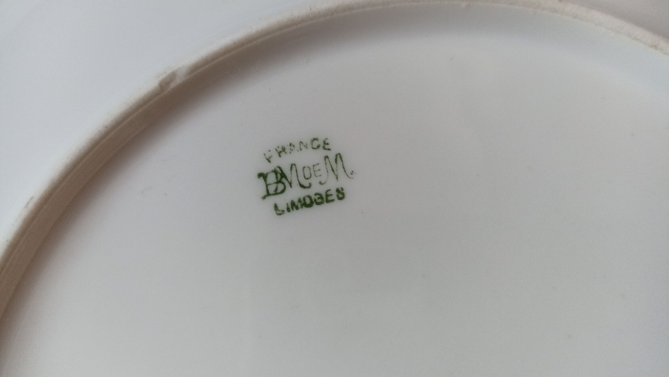Plate n°2 - Limoges porcelain by Balleroy, Mandavy and de Mavaleix