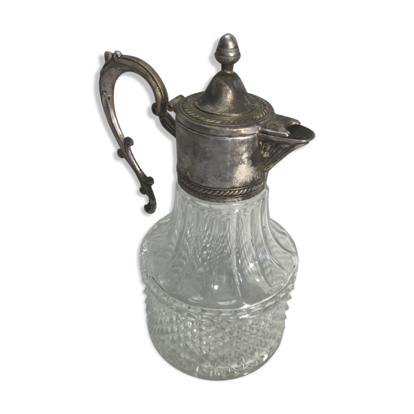 Carafe verseuse verre moulé
