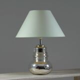 Vintage eglomisé glass lamp, 1970