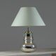 Vintage eglomisé glass lamp, 1970