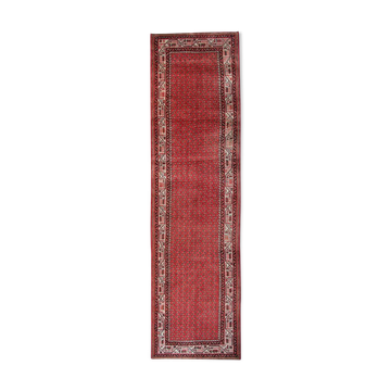 Tapis coureur en laine traditionnelle orientale Paisley tissée à la main - 105x420cm