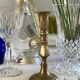Pair of brass candlesticks
