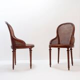 Pair of mahogany armchairs, Louis XVI style – Early 20th century