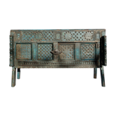 Ancient Indian furniture Damchiya blue