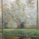 Post-impressionist painted screen by Charles Frechon, France, 1894