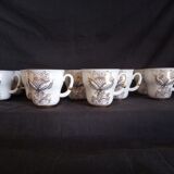 Lomonosov 29-piece porcelain coffee set, cast patterns enhanced with 24k gold