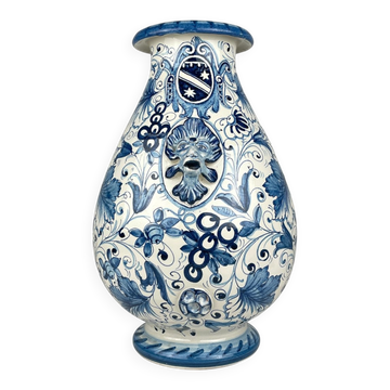 Grand Vase en Céramique Bleu par Ima pour Montelupo Florentino, Italie, années 1980