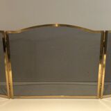 Brass fire screen