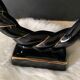 Black ceramic candle holder