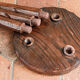 Wooden tripod stool