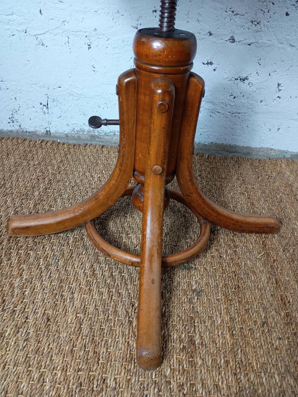 Fischel swivel armchair or office chair, bent beech, late 19th century