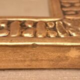 François Lembo mirror in gold ceramic