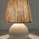 Lampe boule vintage métal et corde de jute