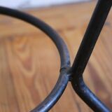 Adorable rattan coffee table and metal base, Scandinavian