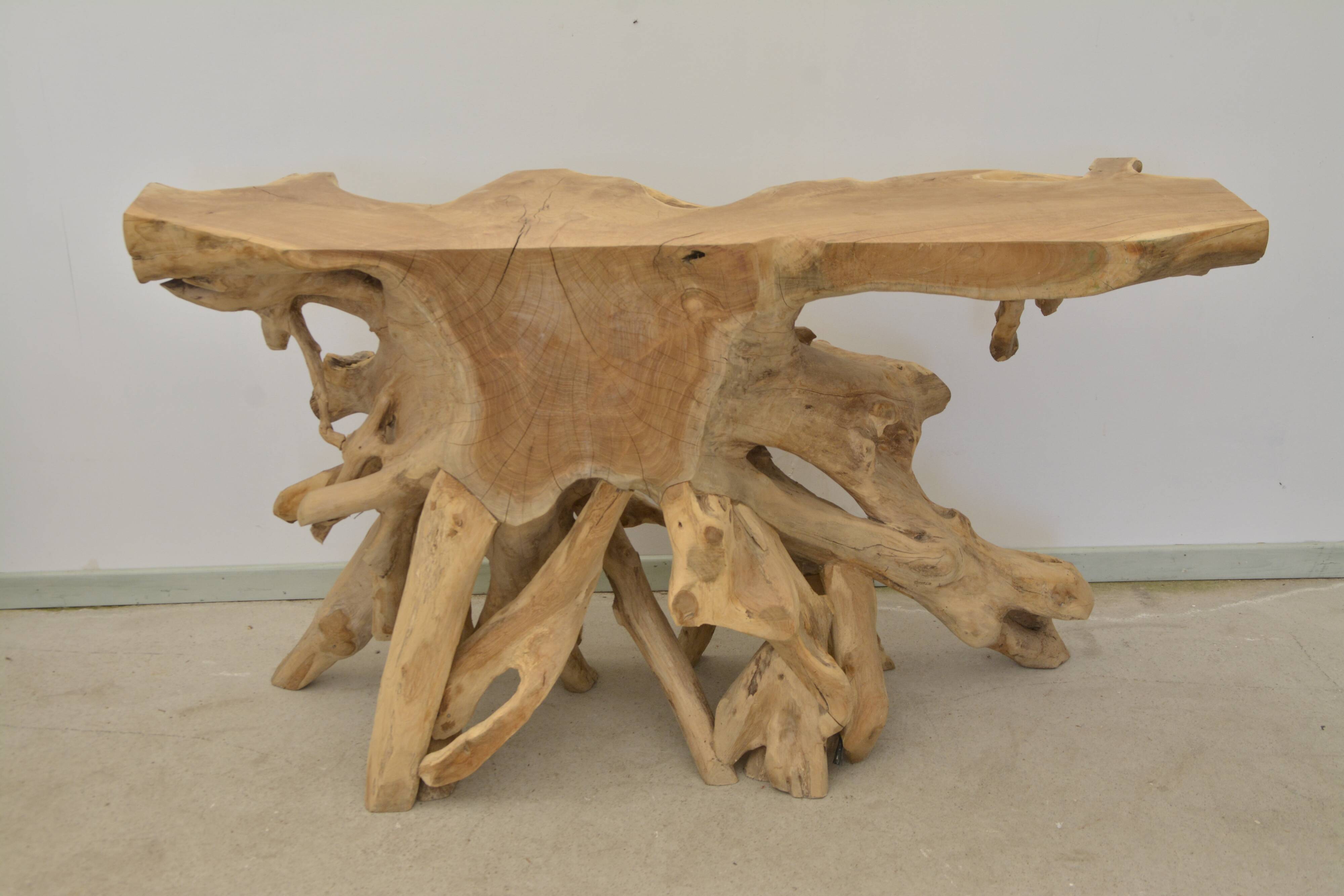 Teak root console