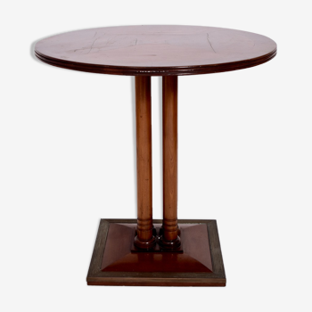 Table sur piédestal ronde de la Sécession viennoise, années 1910