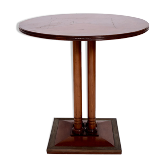 Table sur piédestal ronde de la Sécession viennoise, années 1910