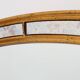 Miroir de Deknudt avec panneaux latéraux en verre fumé marbré dans un cadre en bois doré