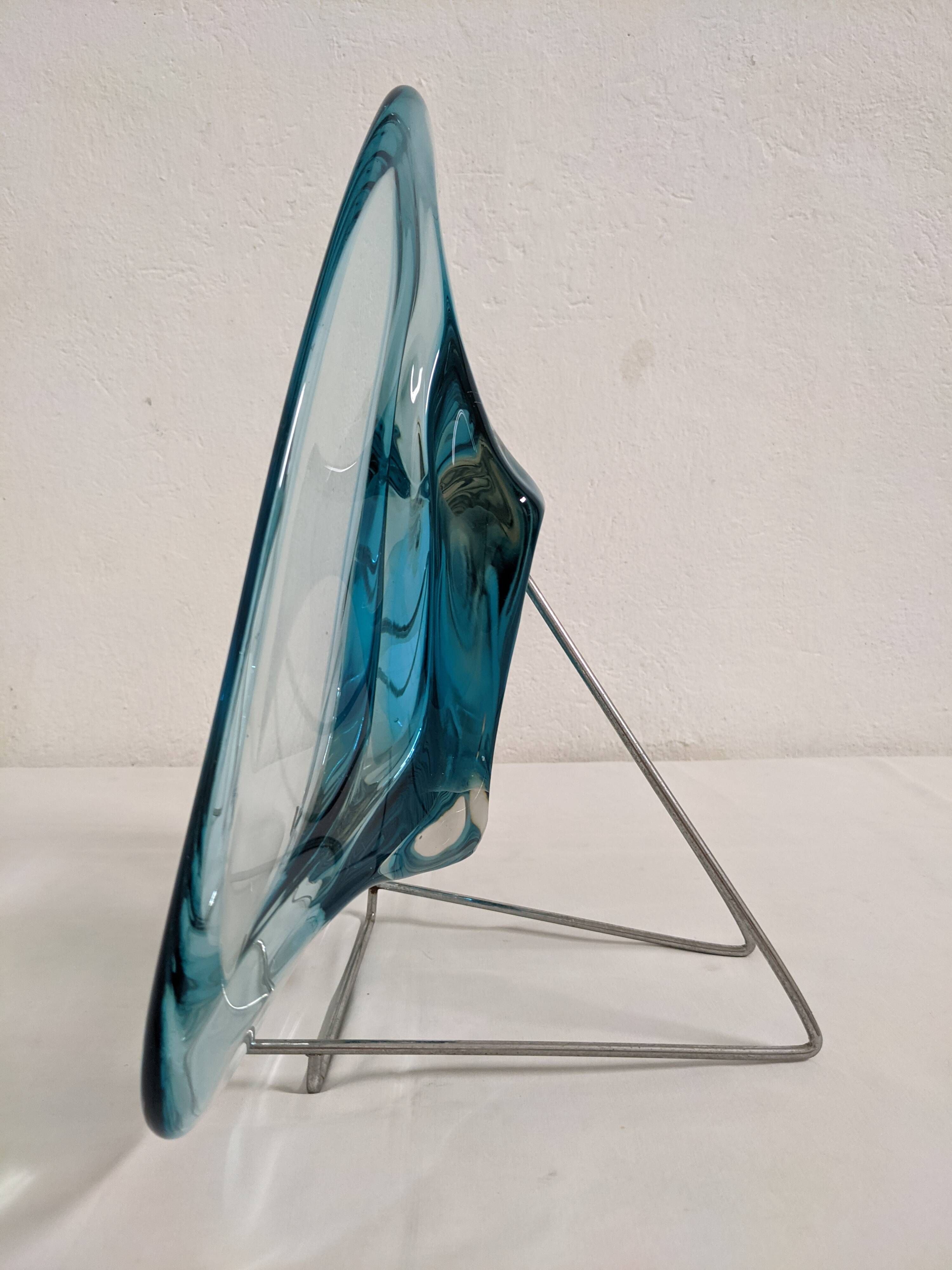 XL fruit bowl or pocket emptier in Murano glass, Italy circa 1970