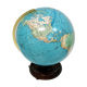 Globe de terre en verre illuminé vintage, allemagne des années 1970