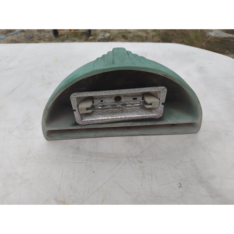 Art Deco wall light in green faience.