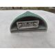 Art Deco wall light in green faience.