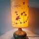 Vintage pyrite stone lamp