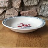hollow round dish Nina Rosa Digoin Sarreguemines
