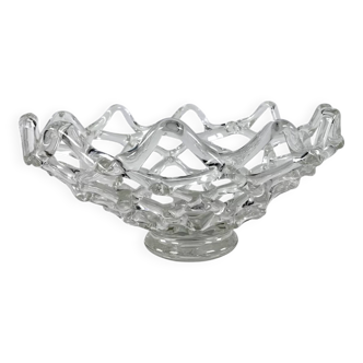 Art Deco, Barovier & Toso - Murano Intreccio glass centerpiece. 1940's