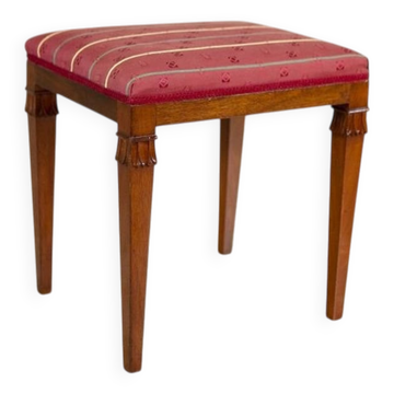 Tabouret en acajou du 20e siècle