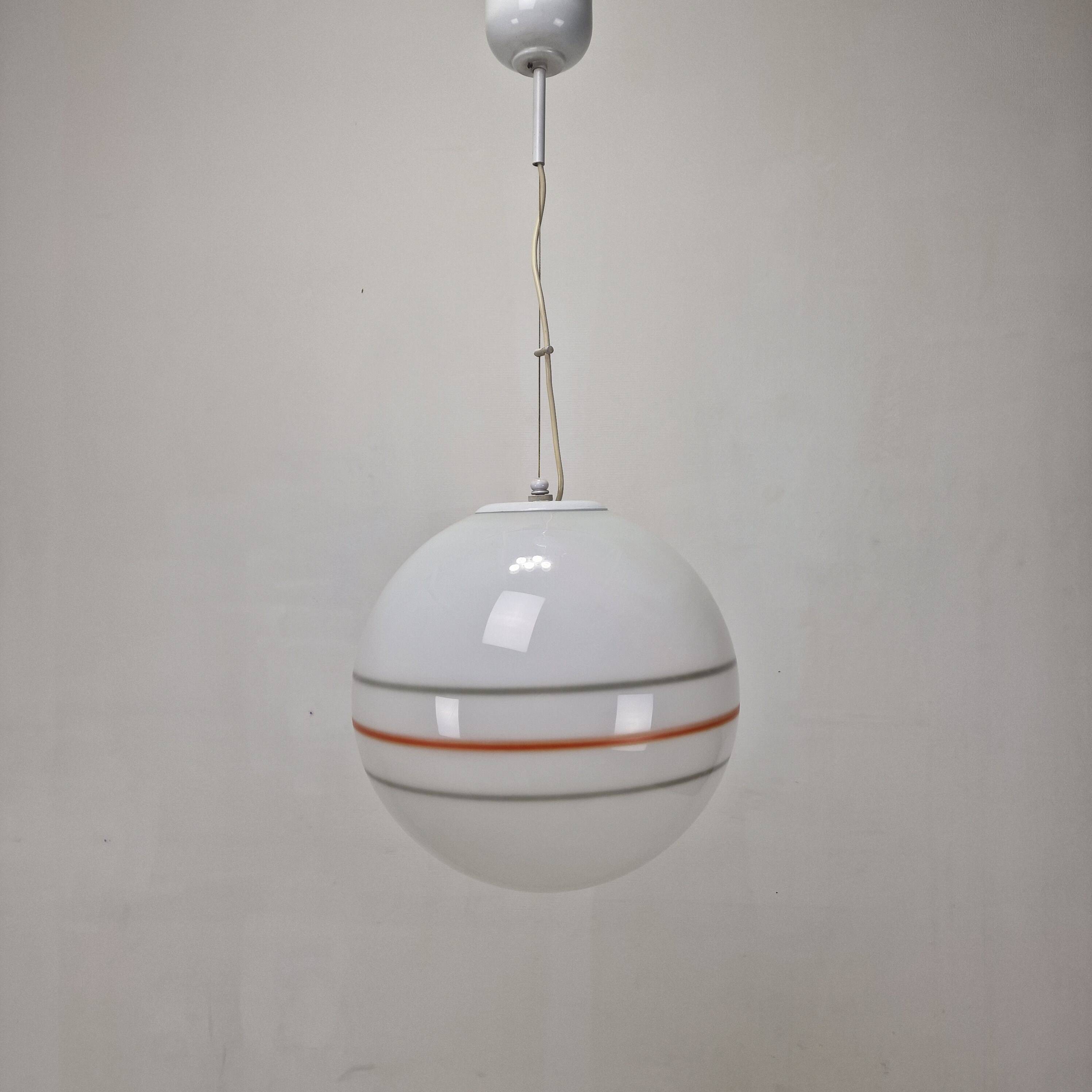 Italian Murano Glass Globe Chandelier, 1970s