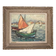 Tableau : huile sur toile - Marine